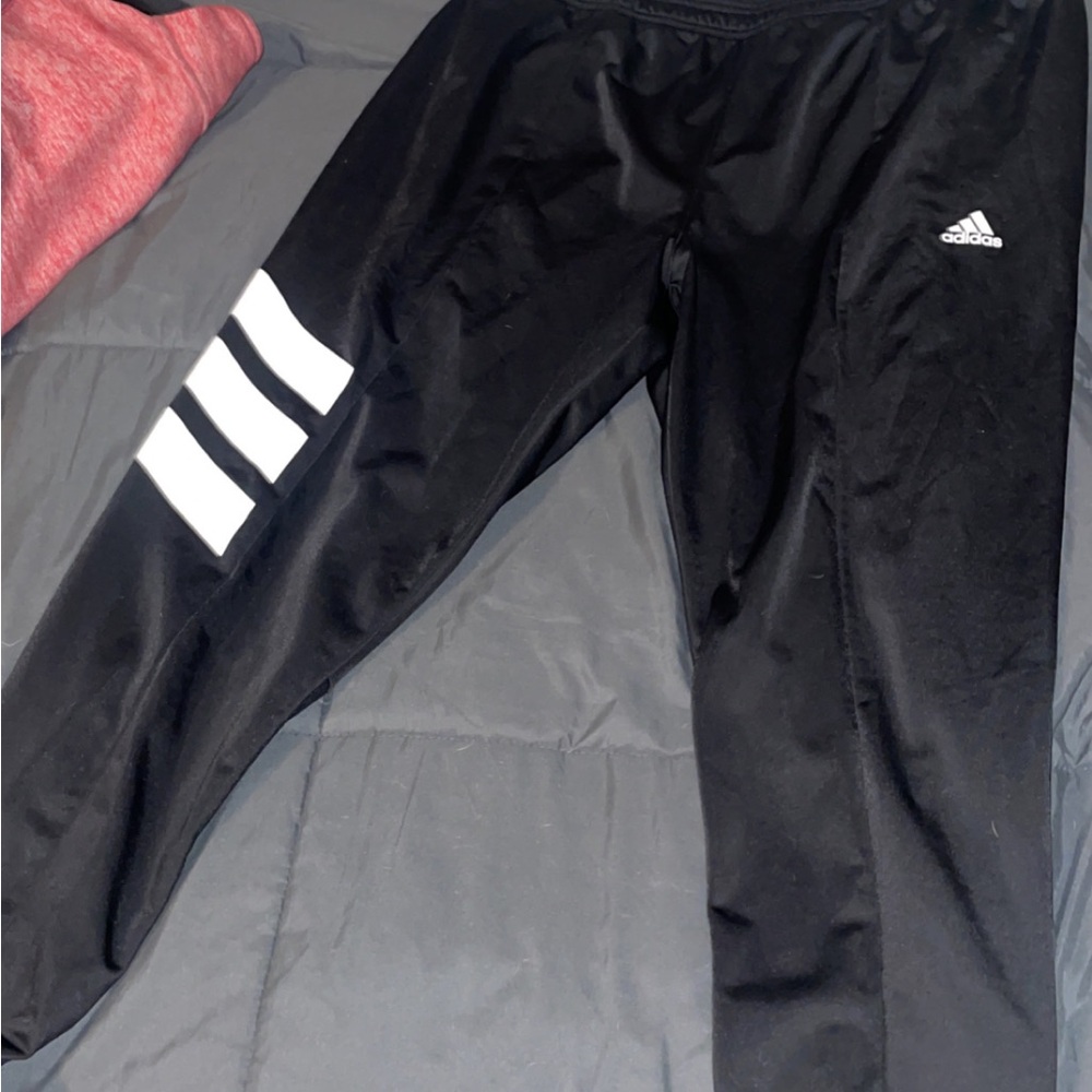 Adidas Men’s Black Jogger Pants and Matching Jacket